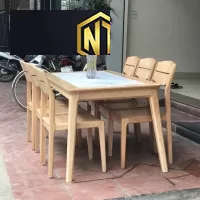 BỘ BÀN ĂN GỖ CHỐNG MỌT MỐC